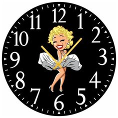 SvS Настенные часы SvS 3502743 Карикатура Монро СВС