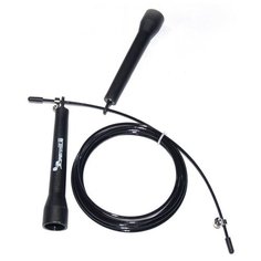 Sportsteel Скакалка скоростная для кроссфита, стальной трос (Sportsteel) Черный