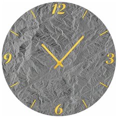 SvS Настенные часы SvS 3002865 Серый рельеф СВС