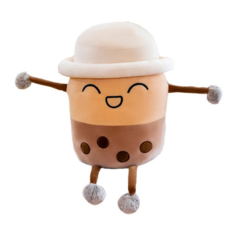 Мягкая игрушка для детей Стаканчик кофе 22 см (Коричневая с бежевым) BIG