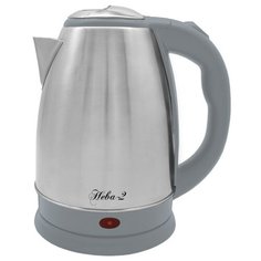 Чайник электрический Великие Реки Нева-2, нерж. сталь в сером пластике