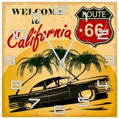 SvS Настенные часы SvS 3002379 Welcome to California СВС