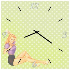 SvS Настенные часы SvS 3002304 Девушка СВС