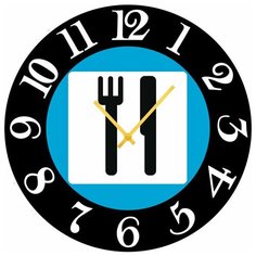 SvS Настенные часы SvS 3502522 Дорожный знак Пункт питания СВС