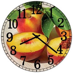 SvS Настенные часы SvS 3001324 Kitchen Персики СВС