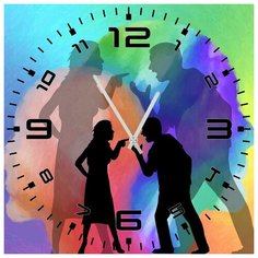 SvS Настенные часы SvS 3002428 Яркий диалог СВС