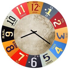 SvS Настенные часы SvS 3502954 Узор авангард СВС