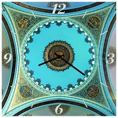 SvS Настенные часы SvS 3502663 Бирюзовые узоры СВС