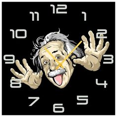 SvS Настенные часы SvS 3002507 Энштейн сошел с ума СВС