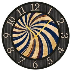 SvS Настенные часы SvS 3002188 Абстракция изгибов СВС