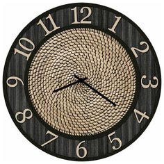 SvS Настенные часы SvS 3502901 Абстракция в темной рамке СВС