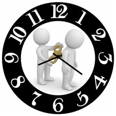 SvS Настенные часы SvS 3002554 Человечек от ключа СВС