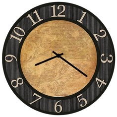 SvS Настенные часы SvS 3502951 Письмо в черной рамке СВС