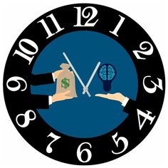 SvS Настенные часы SvS 3002568 Ум за деньги СВС