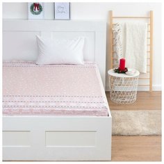 Простыня на резинке Этель 140*200*25 см "Snow", 100% хлопок, бязь, 125 гр/м2 7076992