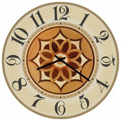 SvS Настенные часы SvS 4002886 Бежевый узор СВС