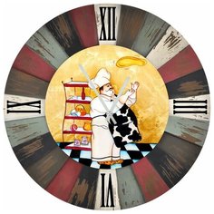SvS Настенные часы SvS 3002687 Повар с блинчиком СВС