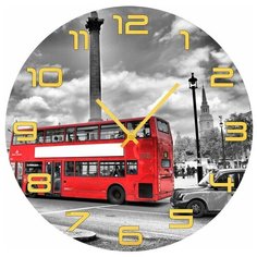 SvS Настенные часы SvS 4002669 Красный автобус СВС