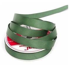 Лента Ideal репсовая в рубчик шир.15мм цв. 587 т.зеленый уп.27,42м