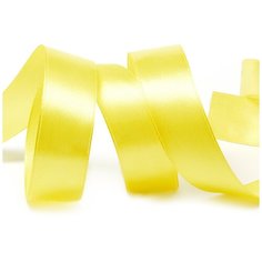Лента атласная 1 (25мм) цв.3014 желтый IDEAL уп.27,4 м