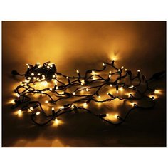 Электрогирлянда нить В пластиковом контейнере, 120 тёплых белых LED ламп, 9+10м, зеленый провод, уличная, Koopman Intern