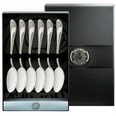 Набор чайной ложки "Метелица" (6пр) посеребренный Кольчугинский мельхиор