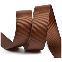 Лента Ideal репсовая в рубчик шир.20мм цв. 855 коричневый уп.27,42м