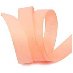 Лента Ideal репсовая в рубчик шир.25мм цв. 714 св.персиковый уп.27,42м