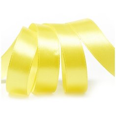 Лента атласная 3/4 (20мм) цв.3014 желтый IDEAL уп.27,4 м