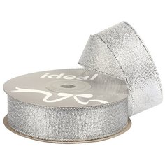 Лента IDEAL с люрексом ТВ-ЛЮР шир. 25мм цв.серебро уп.22,85 м