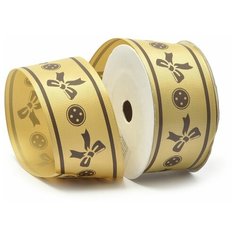 CK-14.3 цв.156 Лента репсовая с рисунком TBY.ЛДР.CK-14.3 шир.4см цв.156 уп.9,14 м Ideal