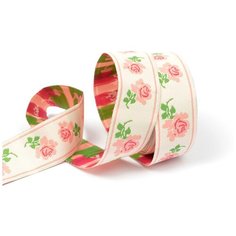 Лента отделочная жаккардовая TBY.ЛЖ.MH-13 шир.28 мм уп.5,48 м цв.роз Ideal