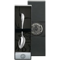 Ложка чайная "Капелька" кованная посеребренная+футляр Кольчугинский мельхиор