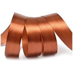 Лента атласная 3/4 (20мм) цв.3135 коричневый IDEAL уп.27,4 м