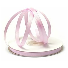 Лента Ideal репсовая в рубчик шир.6мм цв. 148 (034) холод.розовый уп.27,42м