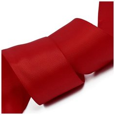 Лента Ideal репсовая в рубчик шир.50мм цв. 260 бордовый уп.27,42м