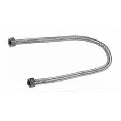 Подводка сильфонная из нержавеющей стали, для воды, г/г (гайка-гайка), 1/2", 0,8 м ЗУБР