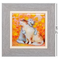 Панно керамическое Зайчики 10х10 ANG-930 113-504192 Artangels