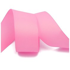 Лента Ideal репсовая в рубчик шир.38мм цв. 155 (5029) ярк.розовый уп.27,42м