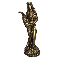 Статуэтка богини удачи Фортуна с рогом изобилия, 12*10*29 см KSMR-626386/SG023 РЕМЕКО