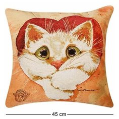 Подушка гобеленовая Ты навсегда в моем сердце 45х45 ANG-836/1 113-504758 Artangels