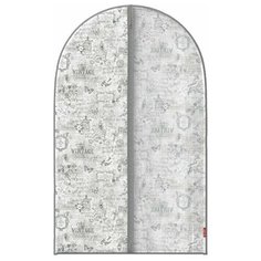 Чехол для одежды с прозрачной вставкой, малый, 60*100 см, VINTAGE GREY Valiant