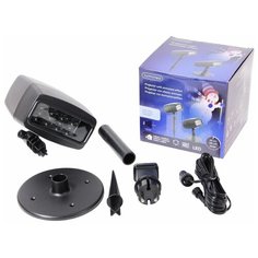 Светодиодный проектор JINGLE BELLS, музыка, проекция на 16.5 м*2, 15x13x36 см, таймер, для дома и улицы, Kaemingk 494558