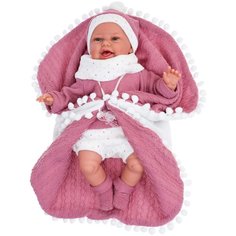 Интерактивная кукла Antonio Juan Леонора в темно-розовом, 34 см, 7048