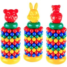 Пирамидка Строим вместе счастливое детство с шарами (мультик)