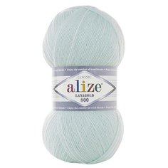 Пряжа Alize Lanagold 800 522 мята (Ланаголд 800) 49% шерсть, 51% акрил 100г 800м 5шт