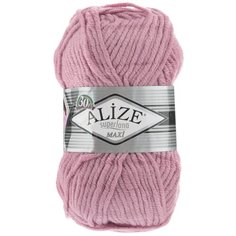Пряжа для вязания Alize "Superlana Maxi", цвет: темная пудра (204), 100 м, 100 г, 5 шт