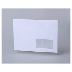 Конверт С5 162х229 мм белый с окном 45х90 мм (100 шт в упаковке) Курт
