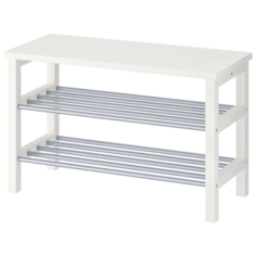 TJUSIG чусиг Скамья с полкой для обуви, белый81x34x50 см Ikea