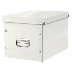 Короб архивный LEITZ "Click & Store" L, 310х320х360 мм, ламинированный картон, разборный, белый, 61080001